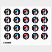 Happy Juillet 4 Llama autocollant (Feuille)