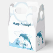 Happy Jumping Dolphin met bubbels Bedankdoosjes (Geopend)