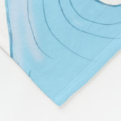 Happy Jumping Dolphin met bubbels Fleece Deken (Hoek)