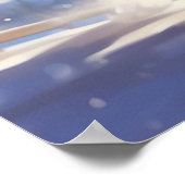 *~* Happy Jumping Snow Kat 5:4 Kitten Cat AP68 Poster (Hoek)