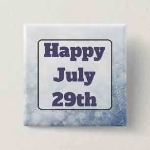 Happy June 29th Grey Happy Message Button