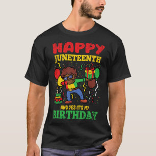 Happy Juneteenth en ja, het is mijn verjaardag BLM T-shirt
