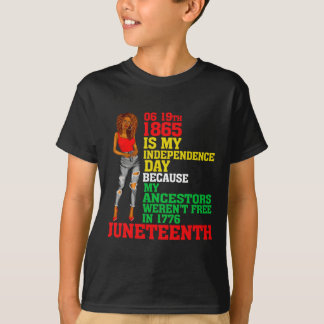 Happy Juneteenth is Mijn Onafhankelijkheidsdag Fre T-shirt