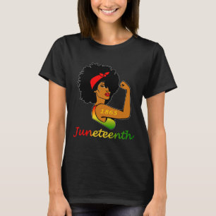 Happy Juneteenth is Mijn Onafhankelijkheidsdag Fre T-shirt