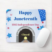 Happy Juneteenth Muismat (Met muis)
