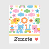 Happy Jungle Vinyl Sticker (Feuille)