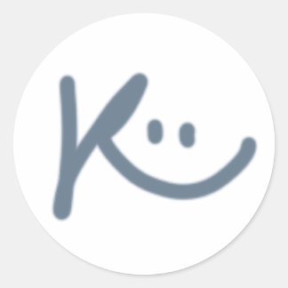 Happy_K Logo Classic Ronde Stickers