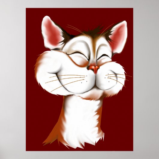 Happy Kat Face Poster (Voorkant)