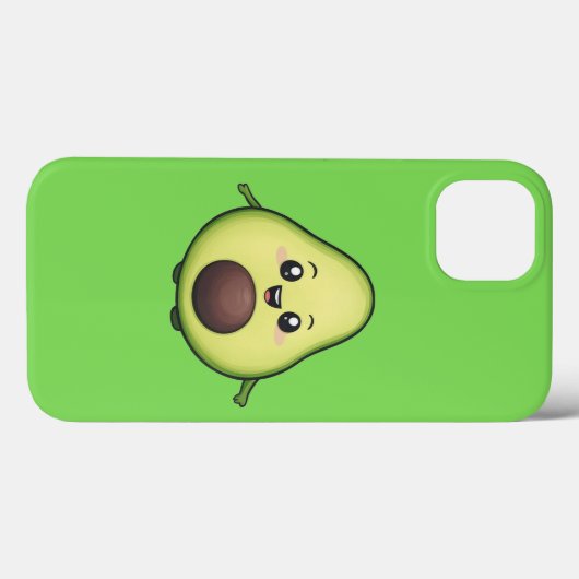 Happy Kawaii Avocado Case-Mate iPhone Case (Achterkant (horizontaal))