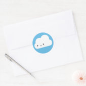 Happy Kawaii Cloud Ronde Sticker (Envelop)
