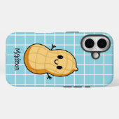 Happy Kawaii Peanut Cartoon – Schattigee glimlache Case-Mate iPhone Case (Achterkant (horizontaal))