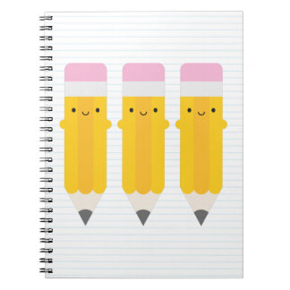 Happy Kawaii Pencils Notitieboek