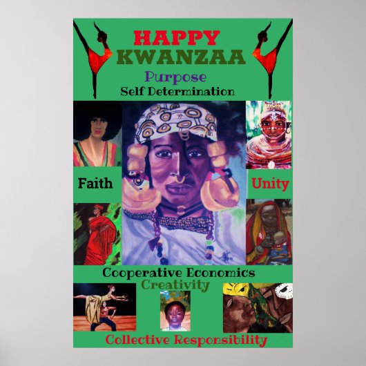 HAPPY KAWANZAA POSTER (Voorkant)