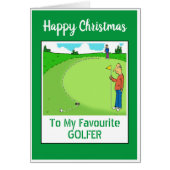 Happy kerstgolfer (Voorkant)