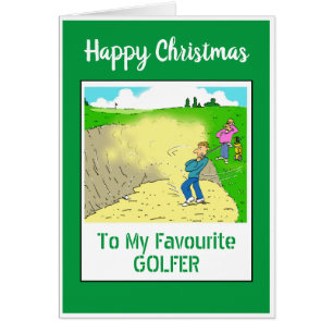 Happy kerstgolfer