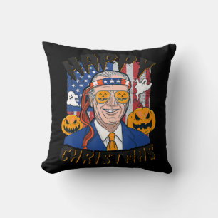 Happy Kersthalloween Jokes Pumpkin Boo Fun Jo Kussen