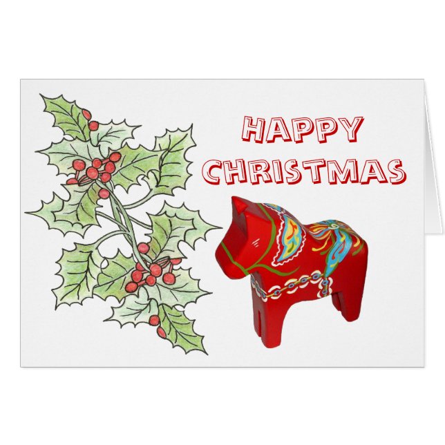 Happy-kerstkaart (Voorkant Horizontaal)