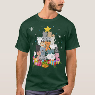 Happy kerstkatten - Boom - Ideaal voor Kawaii-kat T-shirt