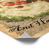  Happy Kerstkerstfeestjes Kunst Poster (Hoek)