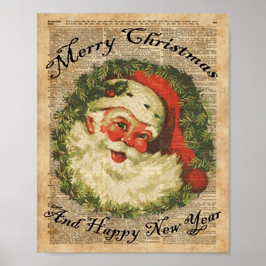  Happy Kerstkerstfeestjes Kunst Poster (Voorkant)