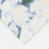 Happy kerstman & Birds Winter Scene Fleece Deken (Hoek)