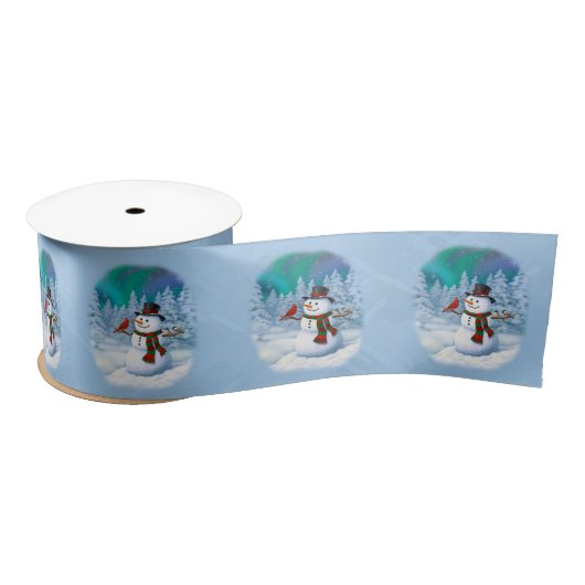 Happy kerstman & Birds Winter Scene Lint (Spoel)