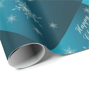 happy kerstman, uniek glanzend wrappingpapier, cadeaupapier