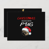 Happy Kerstmis|Ukulele Instrument kerstboom Briefkaart (Voorkant / Achterkant)