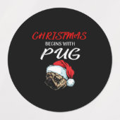 Happy Kerstmis|Ukulele Instrument kerstboom Labels (Design 1)