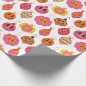 Happy kerstsierents cadeaupapier (Hoek)