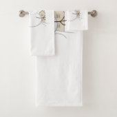 Happy Kerstsnowman Illustratie Bad Handdoek (Insitu)