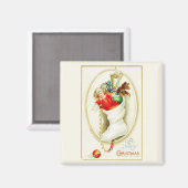 Happy kerststaart  Magnet Magneet (Voorkant / Achterkant)