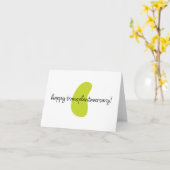 Happy Kidney Transplantaversary Script Notecard Kaart (Gele Bloem)