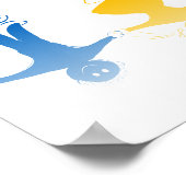 Happy Kids Silhouettes Poster (Coin)