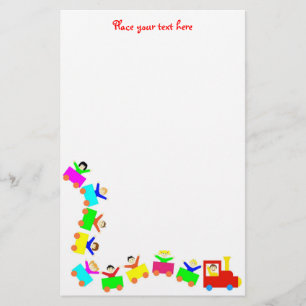 Happy Kids Train Briefpapier