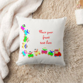 Happy Kids Train Kussen (Deken)