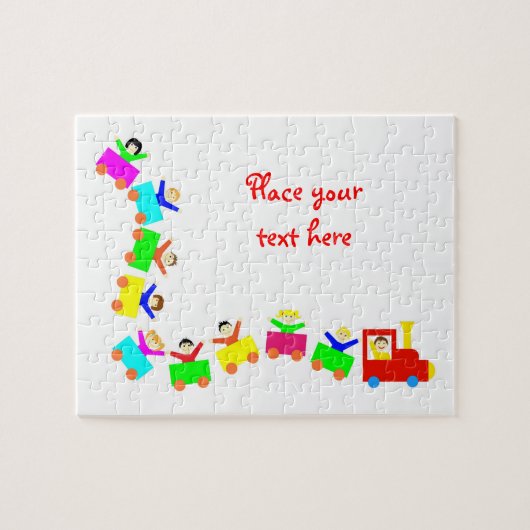 Happy Kids Train Legpuzzel (Horizontaal)