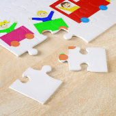 Happy Kids Train Legpuzzel (Zijkant)