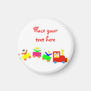 Happy Kids Train Magneet