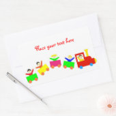 Happy Kids Train Rechthoekige Sticker (Envelop)