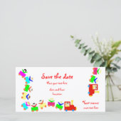 Happy Kids Train Save The Date (Staand voorkant)