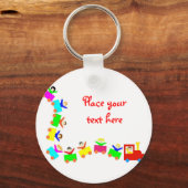 Happy Kids Train Sleutelhanger (Voorkant)