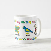 Happy Kinder Alphabet en Animals Cup Koffiemok (Voorkant rechts)