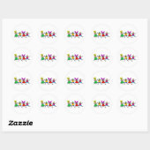 Happy Kinder Ronde Sticker (Vel)