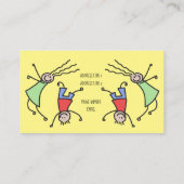 Happy Kinder-speelkaartje Visitekaartje (Achterkant)