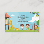 Happy Kinder Speeltuin Kinderopvang Kinderopvang O Visitekaartje (Achterkant)