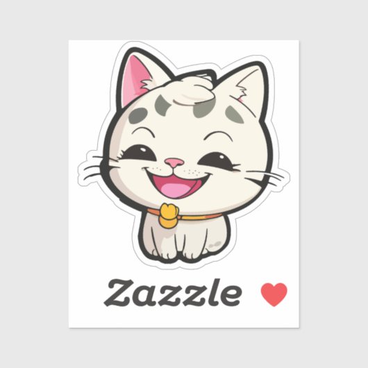 happy kitten sticker (Vel)