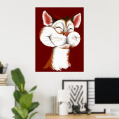 Happy Kitty Face Poster (Bureau à domicile)