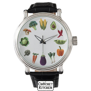 Happy Kleurrijke Haak Plantaardige Paddenstoelenco Horloge