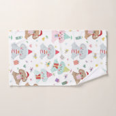 Happy Koala Beer kerstpatronen Bad Handdoek (Handdoek)